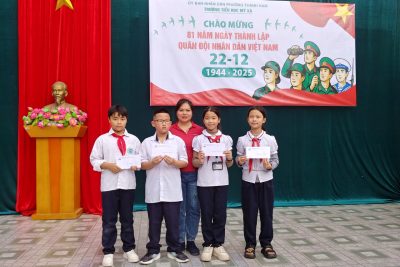 HOẠT ĐỘNG CHÀO MỪNG KỈ NIỆM 81 NĂM NGÀY THÀNH LẬP QUÂN ĐỘI NHÂN DÂN VIỆT NAM