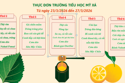 Thực đơn tuần mới!